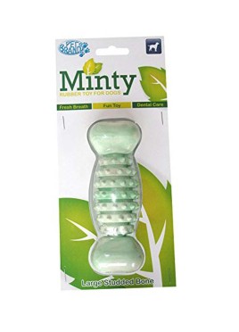 Pet Brands Minty Rubber Bone Toy (Large)